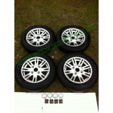 AIXAM MEGA ALLOY WHEELS AND 145 70 13 TYRES
